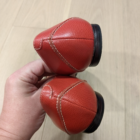 Talbots red leather ballet flats - Picture 7 of 12